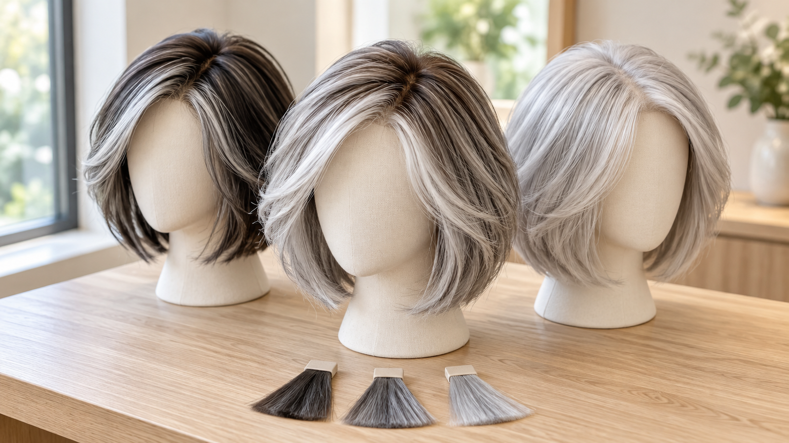 Gray Wigs: Choose the Shade, Root Contrast and Face Brightness