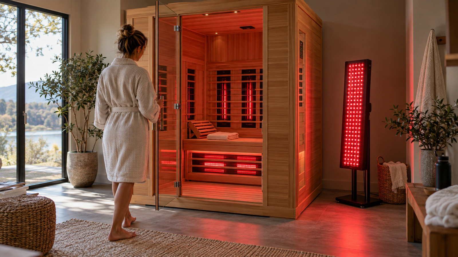 Infrared Sauna With Red Light: Integrated LEDs or Separate Panel?